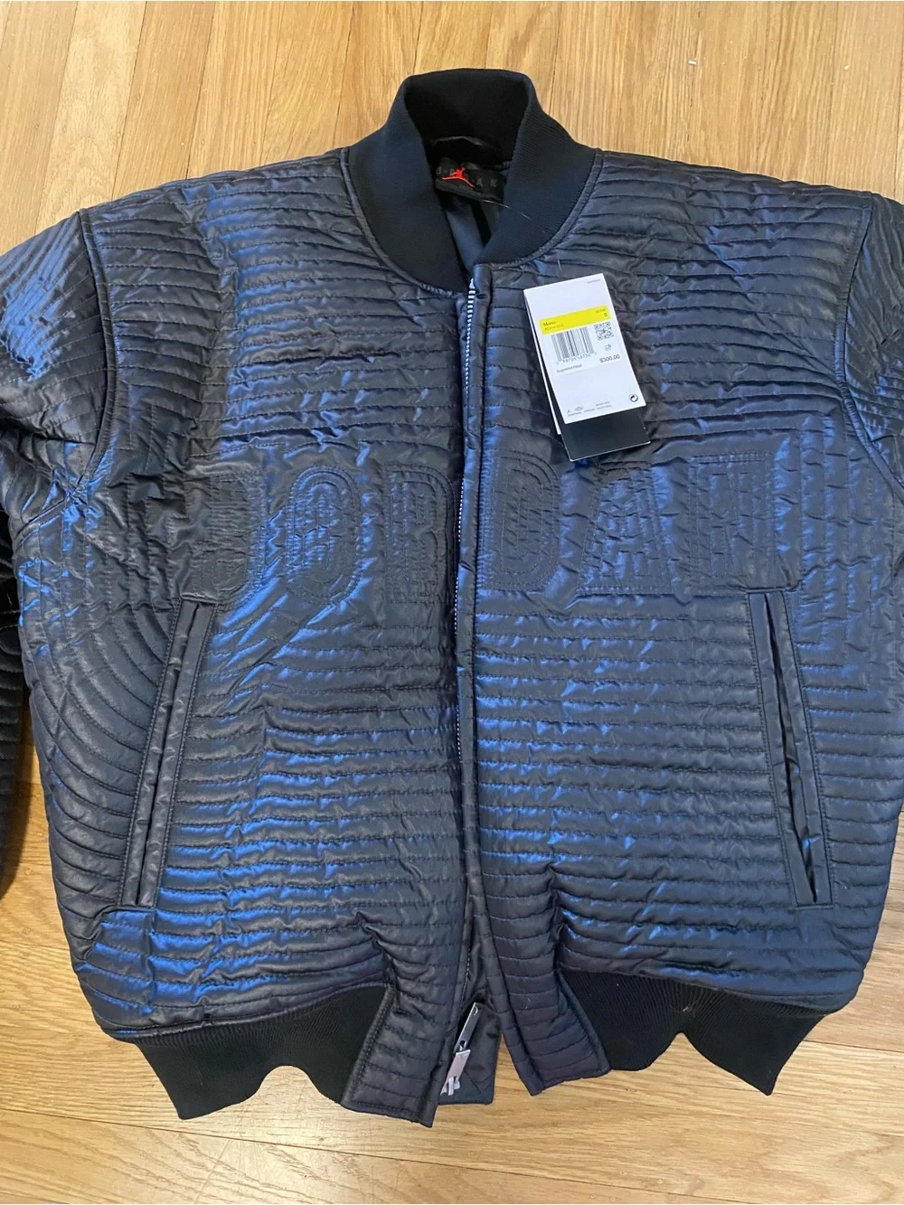 NWT Jordan Flight Varsity Quilted Bomber Jacket Men’s Black
